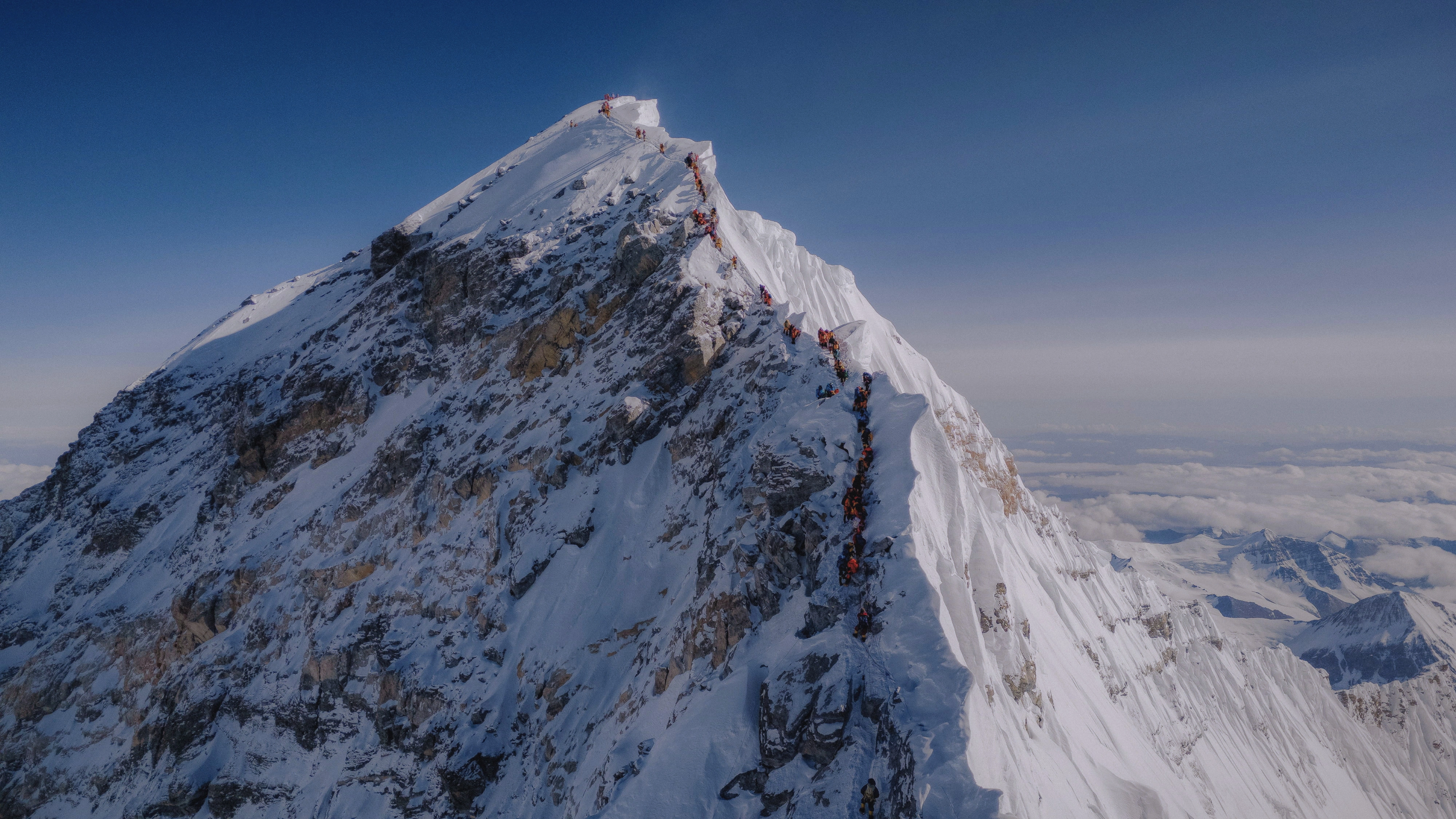 Mountain expedition landscape